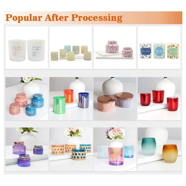 Wholesale Canada UK Australia India Custom Modern  Eco Friendly 3 Wick 700ml 13oz 15oz 16oz 22 oz 30 oz Candle Jar with Lid