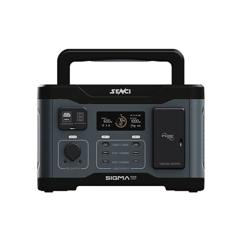 SENCI 1000W 921Wh UPS power bank portable generate power station 1000w portable power station solar generator