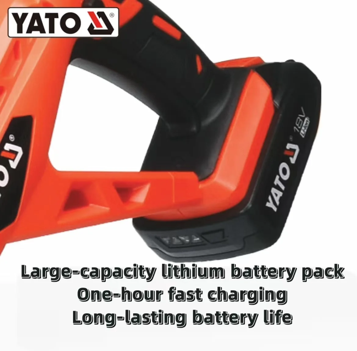 YATO 18V cordless grass trimmer electric lawn mower for household use Handheld lithium battery-powered lawn mower  brush cutter