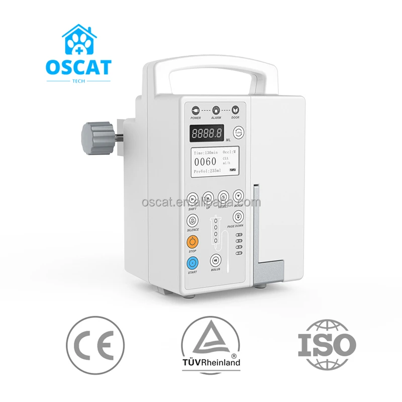 OSCAT Veterinary equipment infusion pump Smart Medical Electric elastomeric infusion syringe pump for ICU