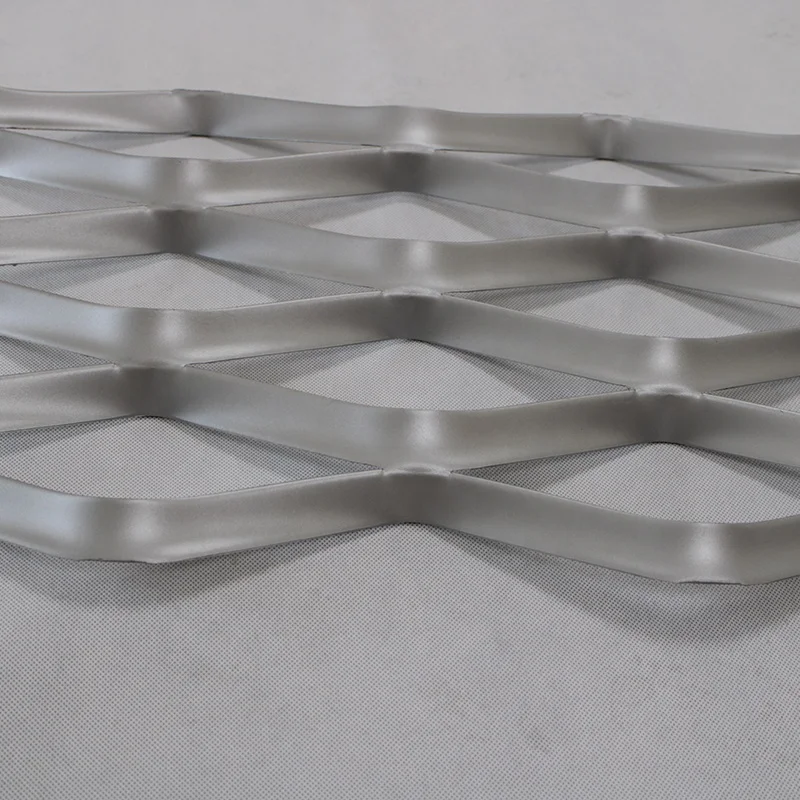 Yellow Aluminum Expanded Metal Sheet For Facade Cladding
