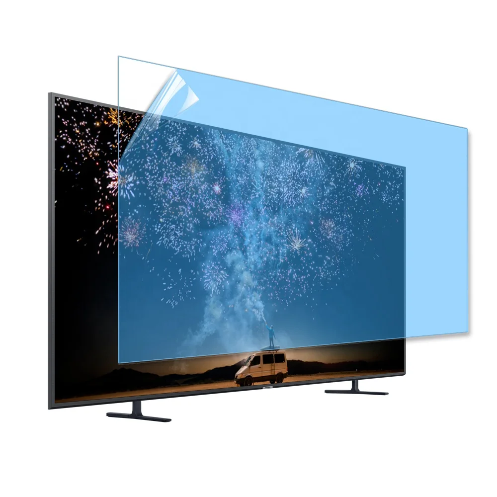 Amazon Hot Sale Anti Blue Light Laptop Tv Computer Led Tv Screen Protector Filter Anti Shock Film tv screen protector glass