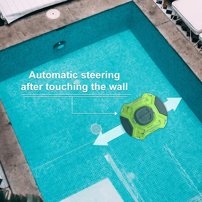 Intelligent Above ground Pool Cleaner Robot 80m2 Pool Leaf Vacuum
