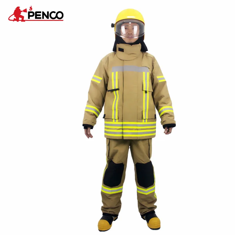China manufacturer fire fighting suit firefighter clothing