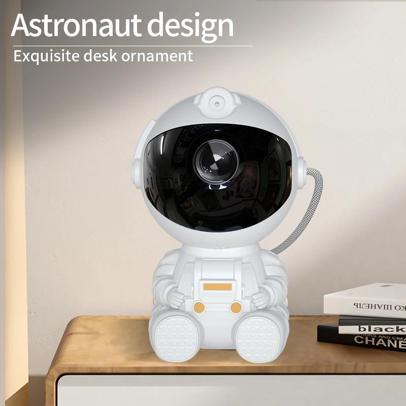 Banqcn 360 Degree Adjustable Astronaut Projector Night Light Kids Ceiling Lights USB Charger Milky Way Projector