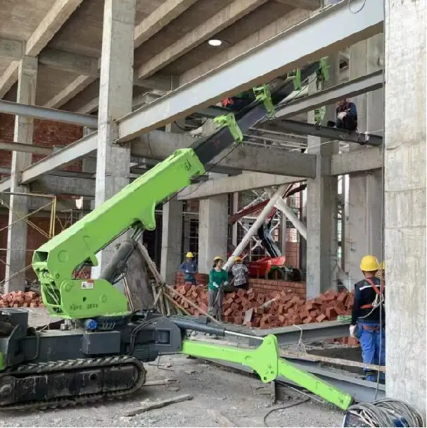 Price of remote control spider crane mini spider crane lifting