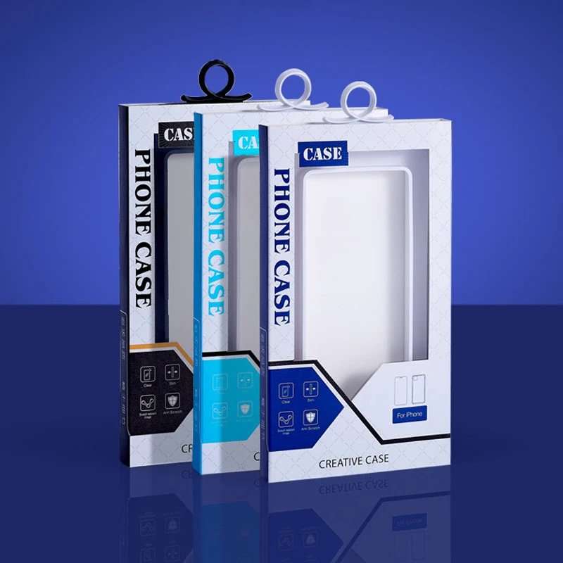 Cell Phone Case Packing Box Screen Protector Packaging Paper Box Package For Phone Mobile Cases