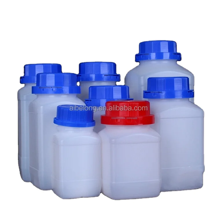IBELONG Wholesale laboratory HDPE clear Plastic narrow mouth Square reagent bottle with tamper evident cap supplier