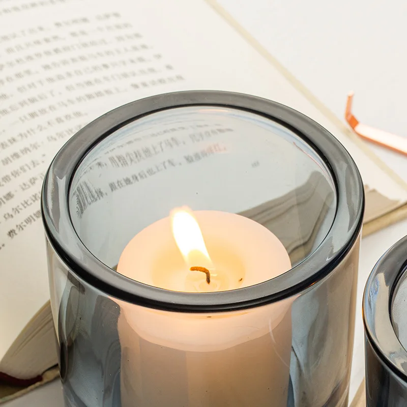 JD-C-013 Подсвечник свадебные украшения простой стеклянный Nordic свечи Morandi для студентов, которые хотят украшение свечой