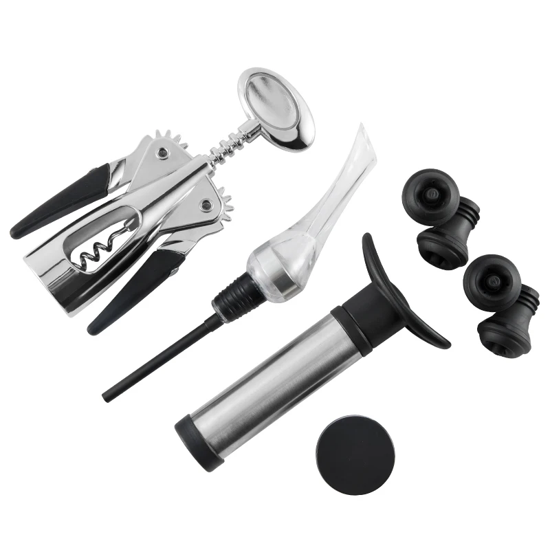 
New products wine accessories gift set air pressure wine bottle opener set wine corkscrew kit 