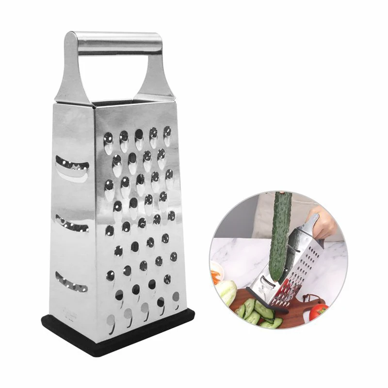 Professional Potato Cheese Cucumber Vegetables Peeler Rainbow Titanium Box Slicer Stainless Steel Grater With 4 Sides