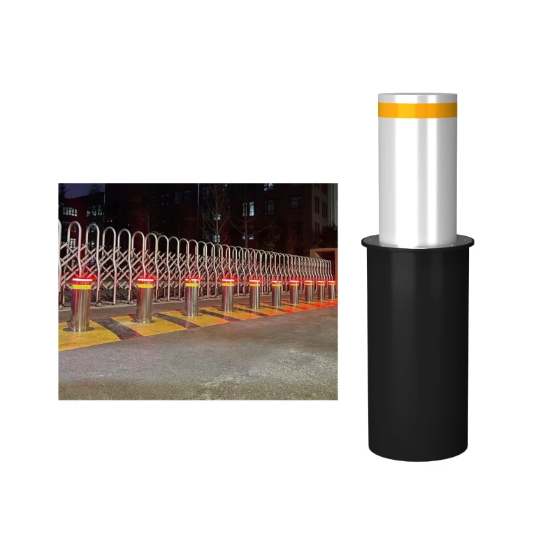 Electric Anti-Ram Raid Bollard, 219mm for Parking Lot Security, Pedestrian Protection, and Traffic Control