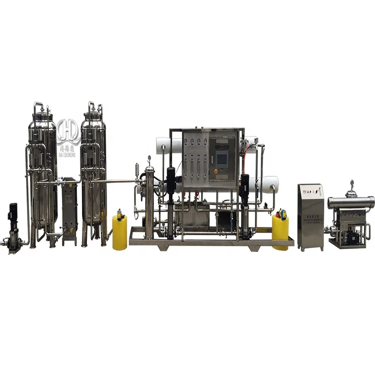 2T/H Double stage RO system by pneumatic automatic with pasteurization treatment