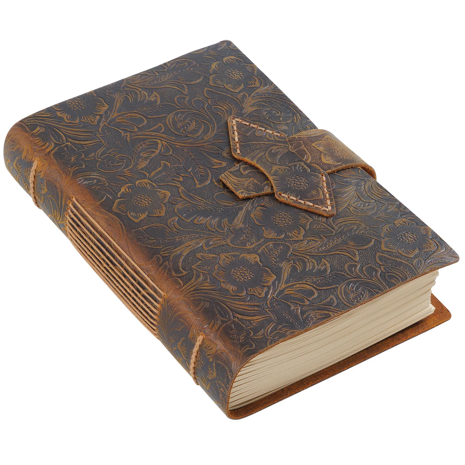 Handcrafted Vintage Leather Journal Notebook A5 Travel Writing Diary Gift for Women