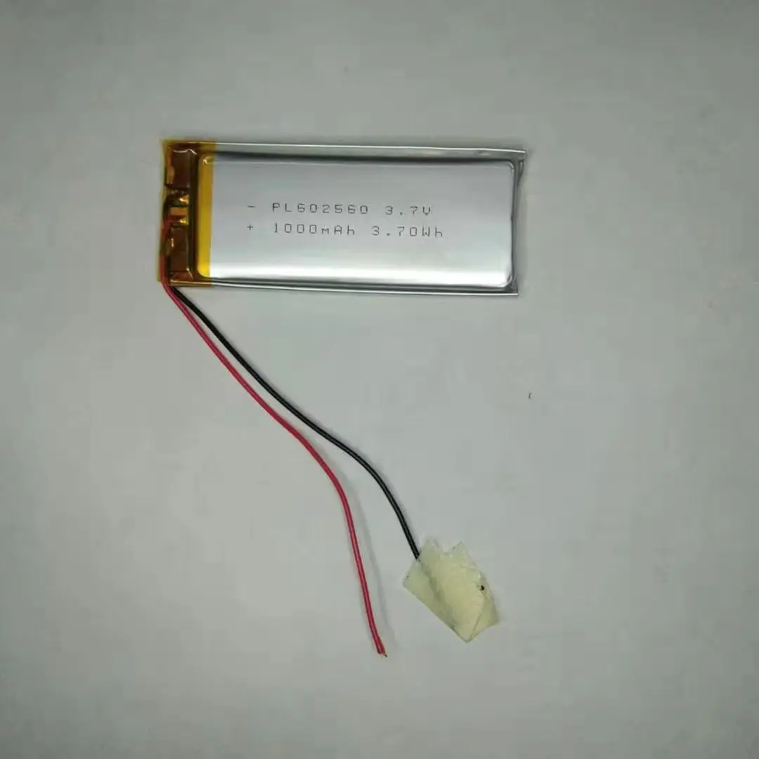 Recently hot selling model 502560 900mah 602560 1000MAH  3.7v  li-poly battery with factory price