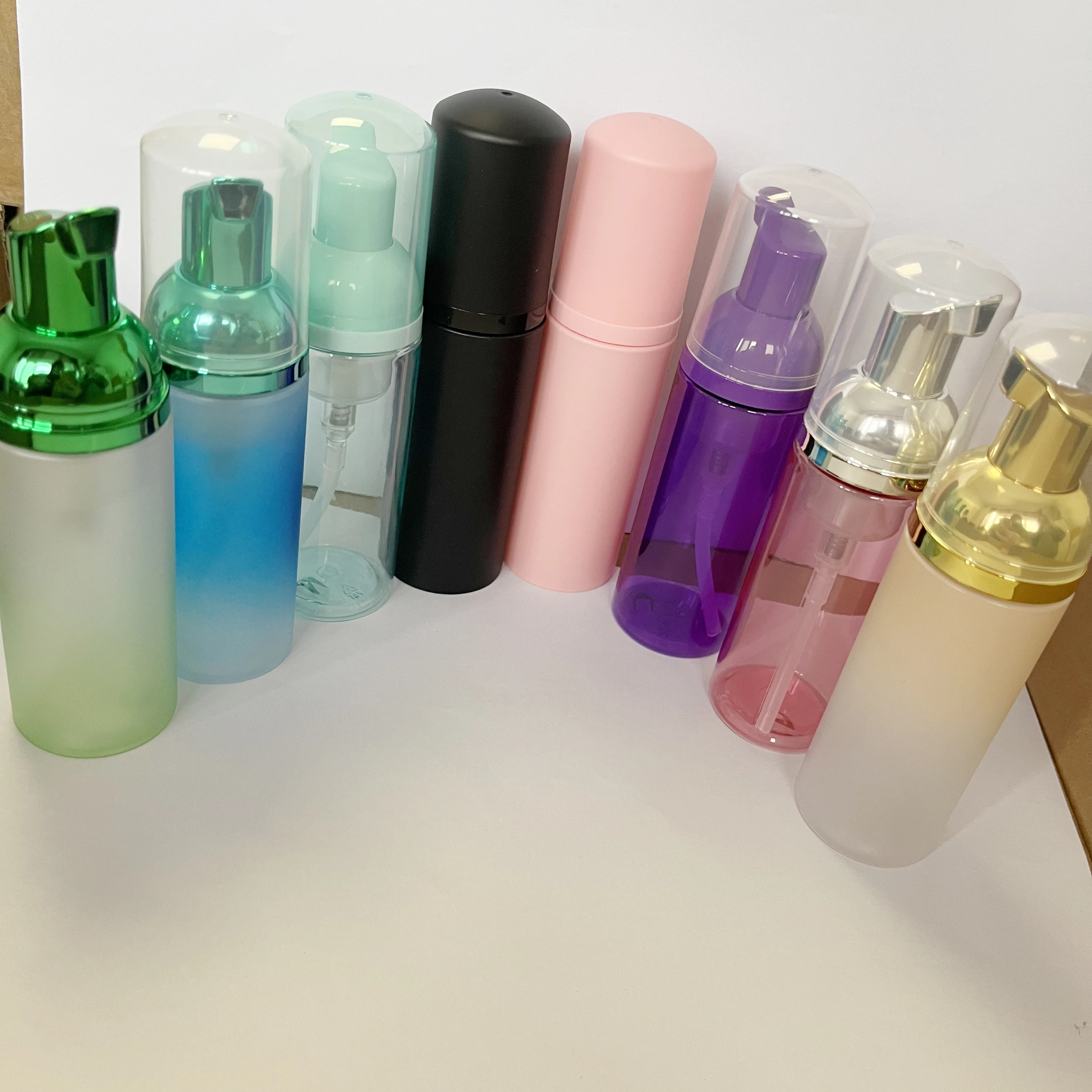 Custom logo lash shampoo different bottle color lash foam cleanser lash bath pink white black eyelash extensions shampoo