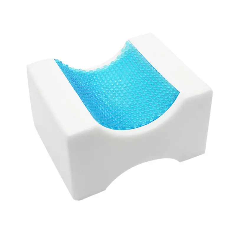 Hot Selling Free Simple Knitted Technics Sleeping Nursing Airplane Hotel Camping Orthopedic Memory Cooling Gel Foam Leg Pillow