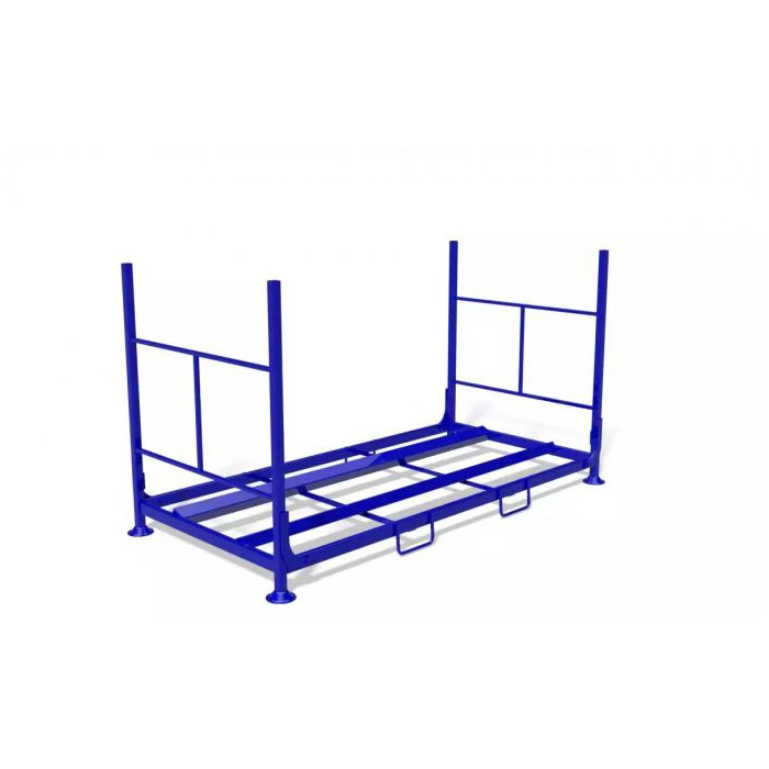 Midwell hot sale foldable powder coated heavy duty truck tyre storage stacking metal tire rack