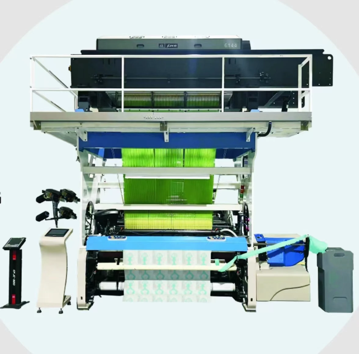 Rapier label loom with slitting system Fast speed chinese new rapier woven label machine strong beating-up mechanism