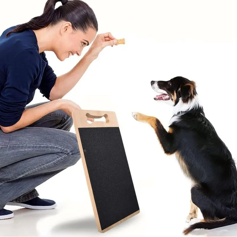 Customized Bamboo Dog Nail Scratch Board Dog Scratch Pad for Nail