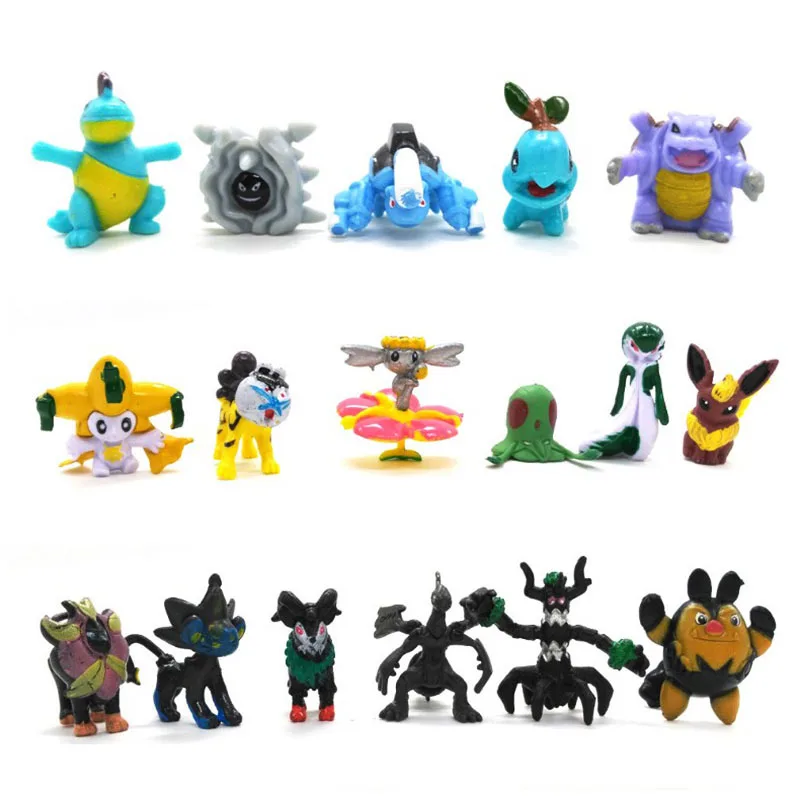 Hot Sale Good Quality 2-3 cm 144 Different Style Pokemoned Figures PVC Mini Child Toy Action Figure Poke mon for Kids