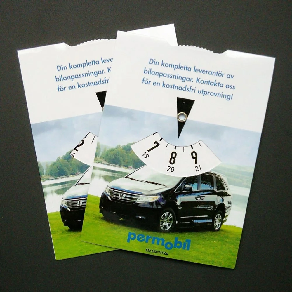 Waterproof Paper Parking Disc, Custom Parking Timer, Digital Parking Clock