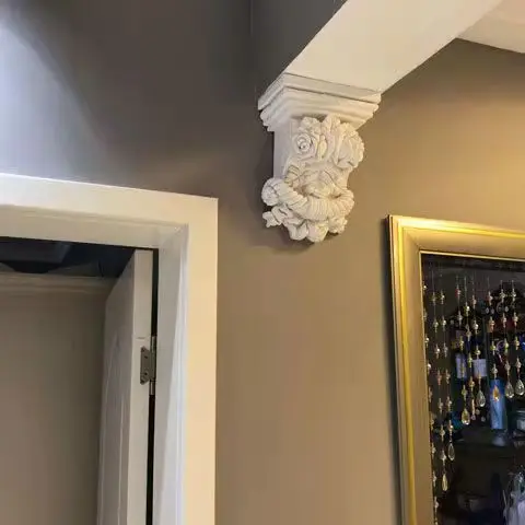 Popular Wholesale best price rigid polyurethane foam polyurethane wood corbels for decoration lion corbel PU corbels for ceiling