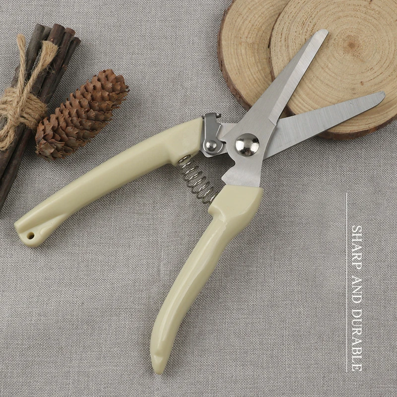 Garden Pruning Shear Stainless Steel Scissors Gardening Plant Scissor Branch Hands Pruner Trimmer Tool For Tree Flowers Trimming