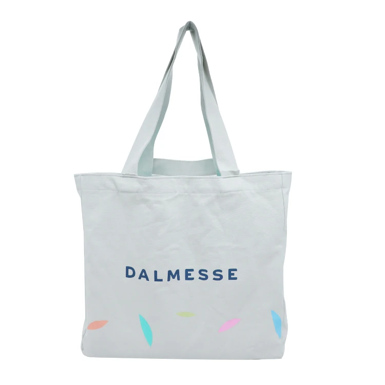 Wholesale black calico custom cotton canvas tote bag with company logo promotional gift bags