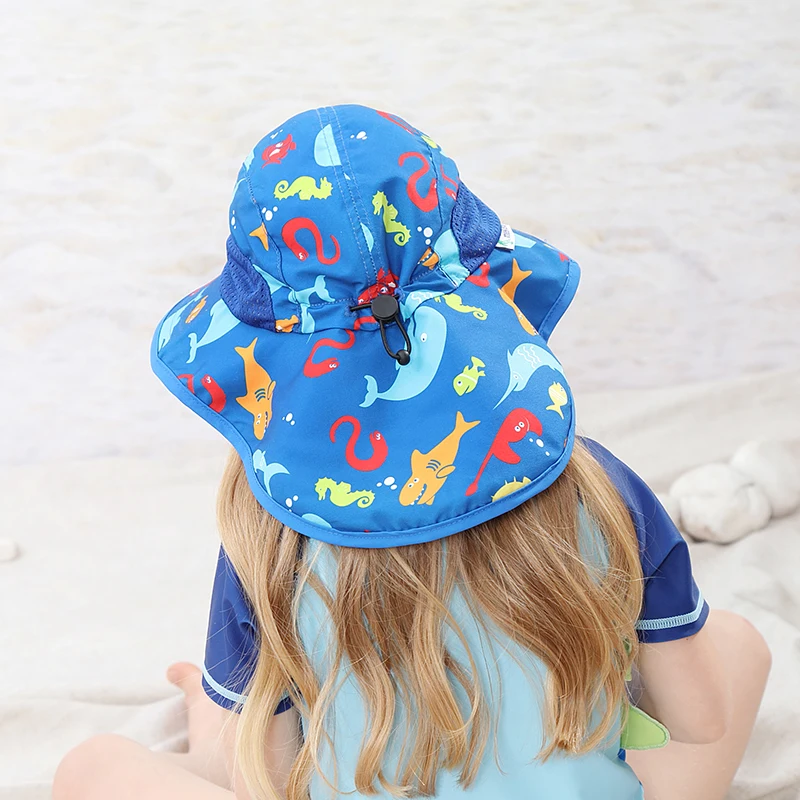 Best Selling Kids Hats Custom Cap Logo Embroidered Cute Outdoor Baby Cotton Hat Wide Brim Sun Hat Fisherman Bucket Caps