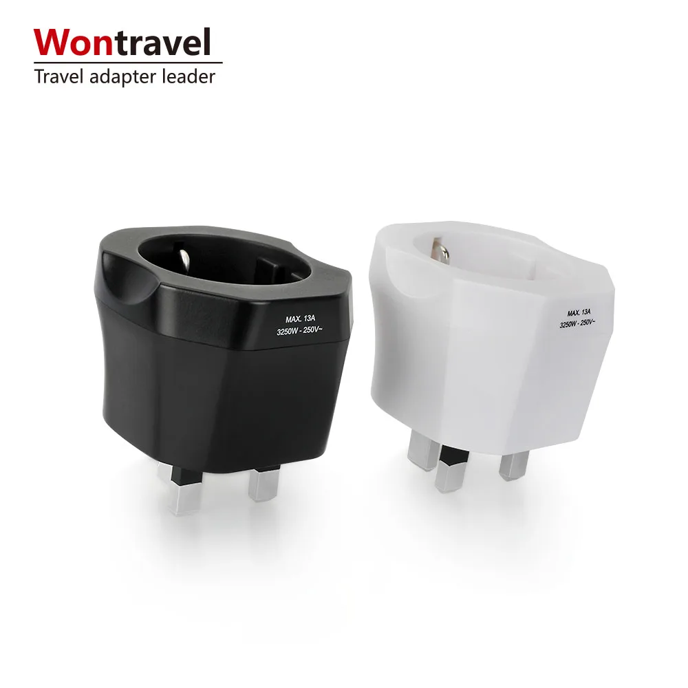 Новый продукт один штекер Путешествия адаптер 13A Европейский разъем 3 pin Путешествия зарядное устройство