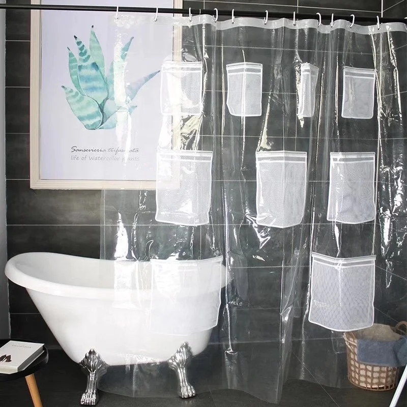 Прочная качественная душевая подкладка, водонепроницаемая виниловая металлическая прокладка, тяжелая нейлоновая сетчатая занавеска для душа с защитой от плесени