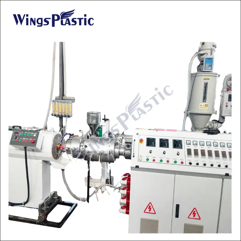 Plastic PE PP PPR PVC Water Pipe Extrusion Line / Corrugated Pipe Tube Hose Extrusion Machine