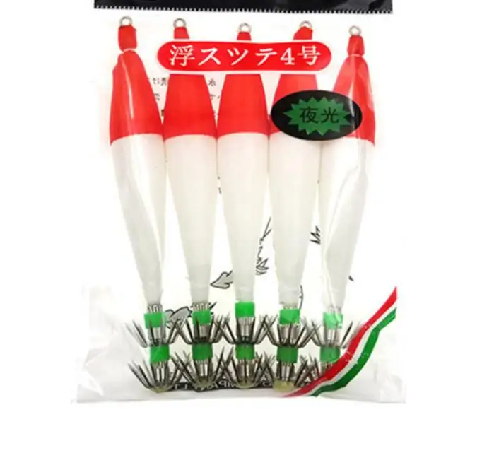 Squid Fishing Lure Shrimp Bait Jig Head Luminous Shrimps Lures Fishing Hook