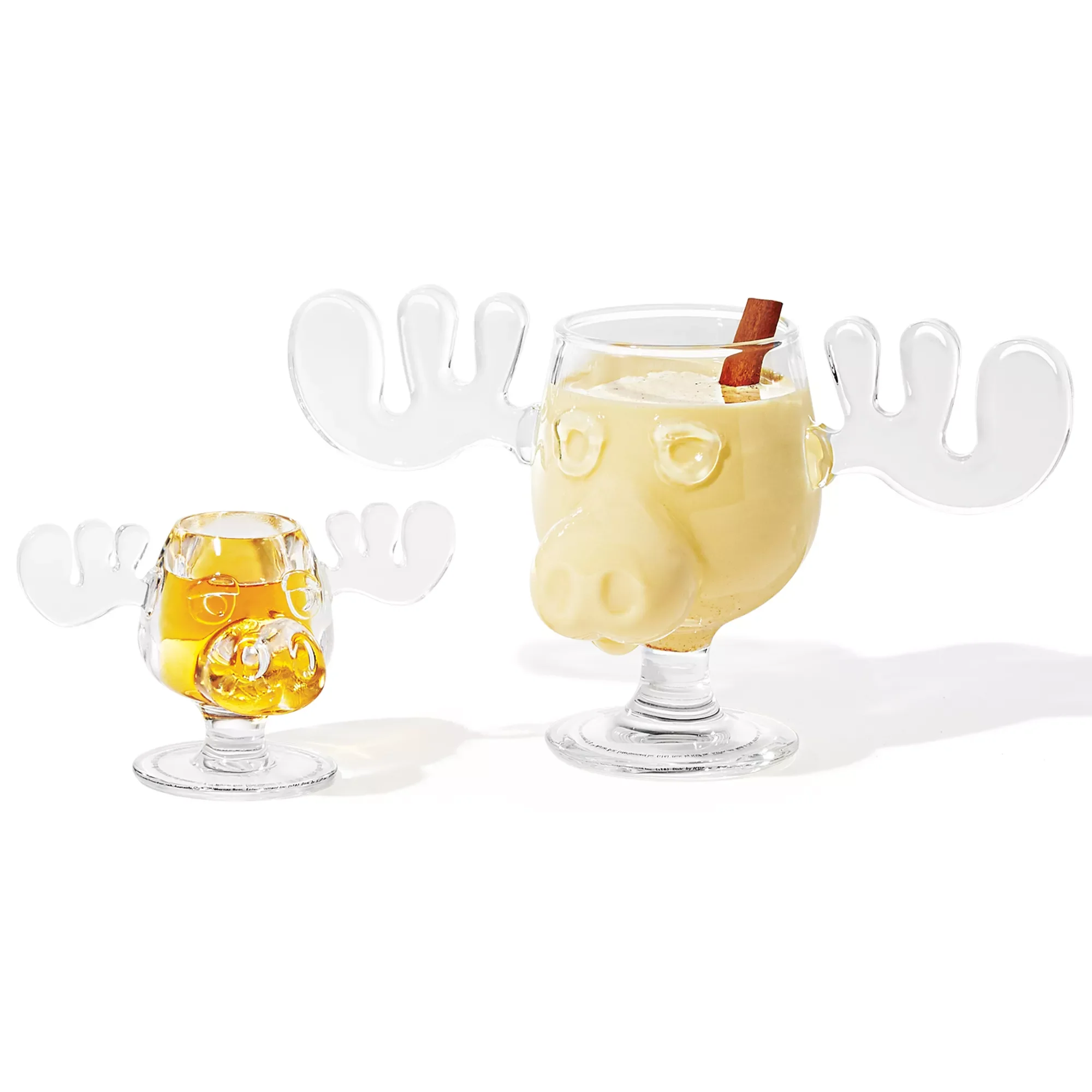 Christmas Vacation Clear Glass Moose Mug