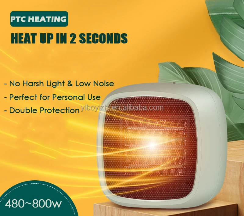  Winter All Plugs Customizable Adjustable Electric Bladeless PTC Room Heater Fan Small Space for Office