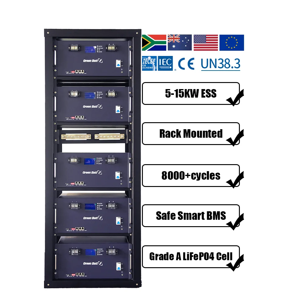 Литий-ионная стойка lifepo4 литиевая аккумуляторная серверная для хранения энергии батарея 10 кВт 15 20 30
