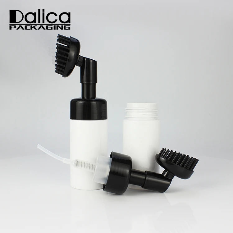 Dispensing salon hairdressing coloring dyeing comb applicator bottle with a brush