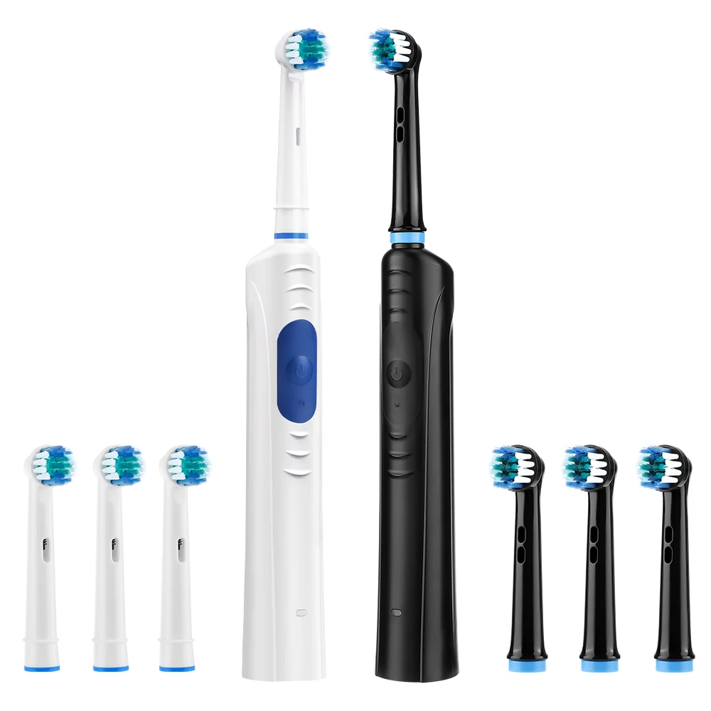Smart 360 Round Head Sonic Tooth Brush Rechargeable Rotating Electric Toothbrush for Adults Kids