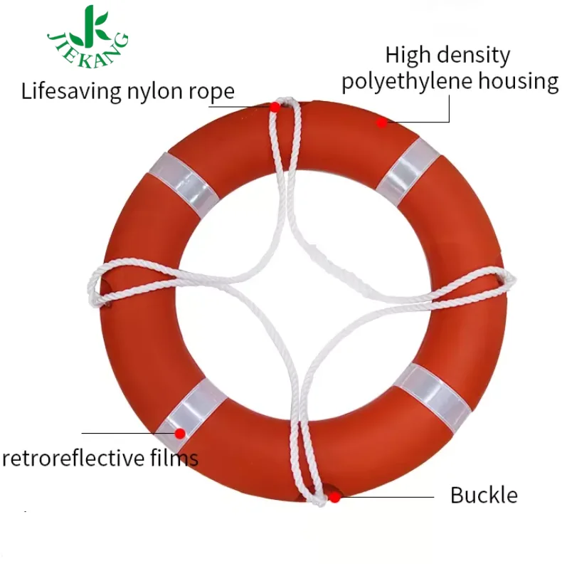 Accept OEM Customized Orange High Quality Plastic Foam Material Safety Adult Swim Pool Life Buoy Rings