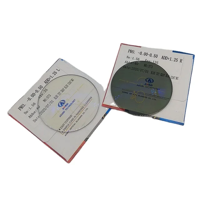 customized freeform 1.56 hmc blue cut progressive photo pgx gray resin lens