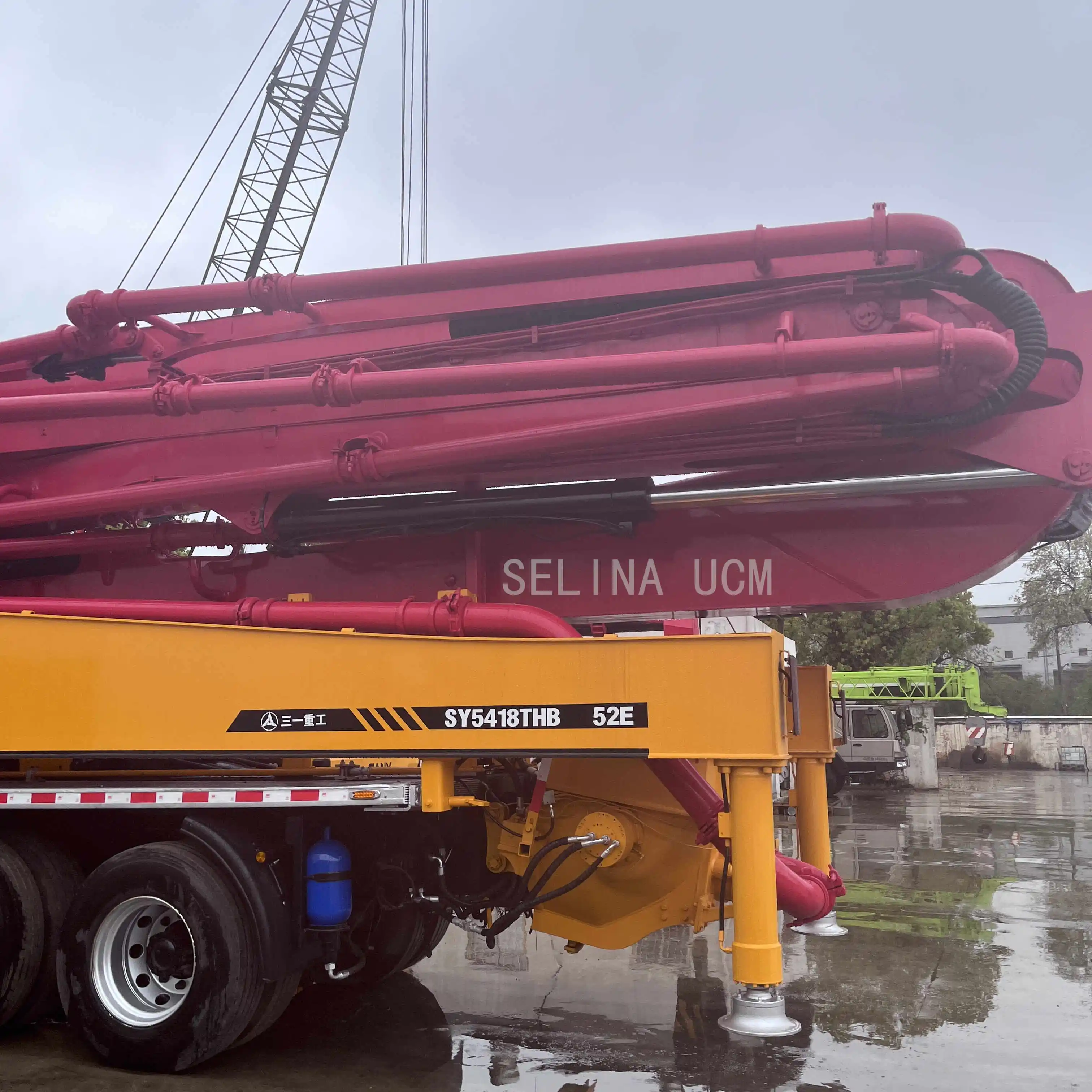 SANY China 2020 Year Concrete Pump Truck with 37 52 56 60 Meters Used Putzmeister Isuzu Core Components Motor and Engine