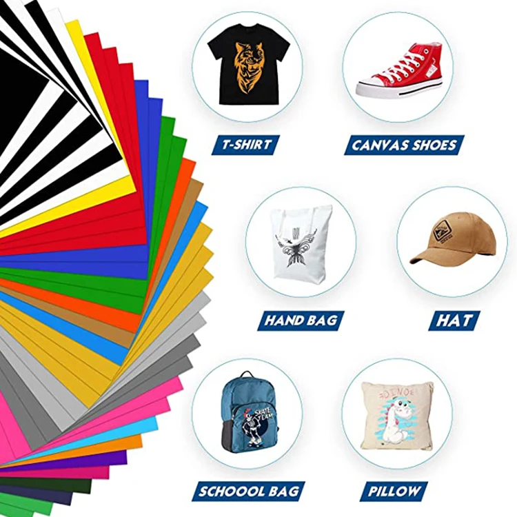 Bright Color Permanent Adhesive Pu Film Heat Transfer Vinyl Roll For T-Shirt