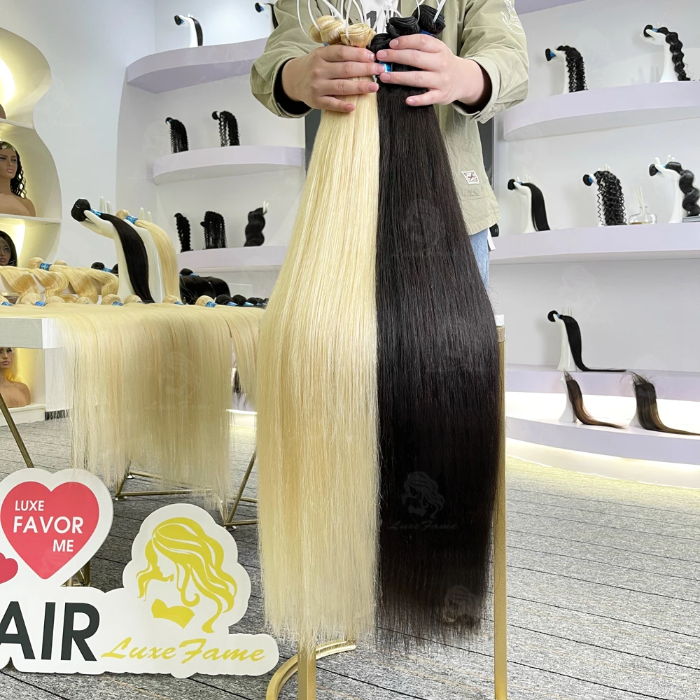 Cheap Long Length 28 30 32 34 36 38 40 Inch 100% Human Hair Weave Bundles,Mink Brazilian Hair,Raw Virgin Cuticle Aligned Hair