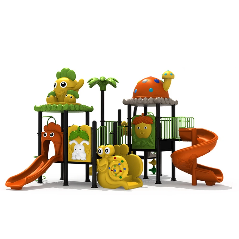 Adventure Hot Sale Component Garden LLDPE Children Playground Equipment Set With Kids Plastic Slides