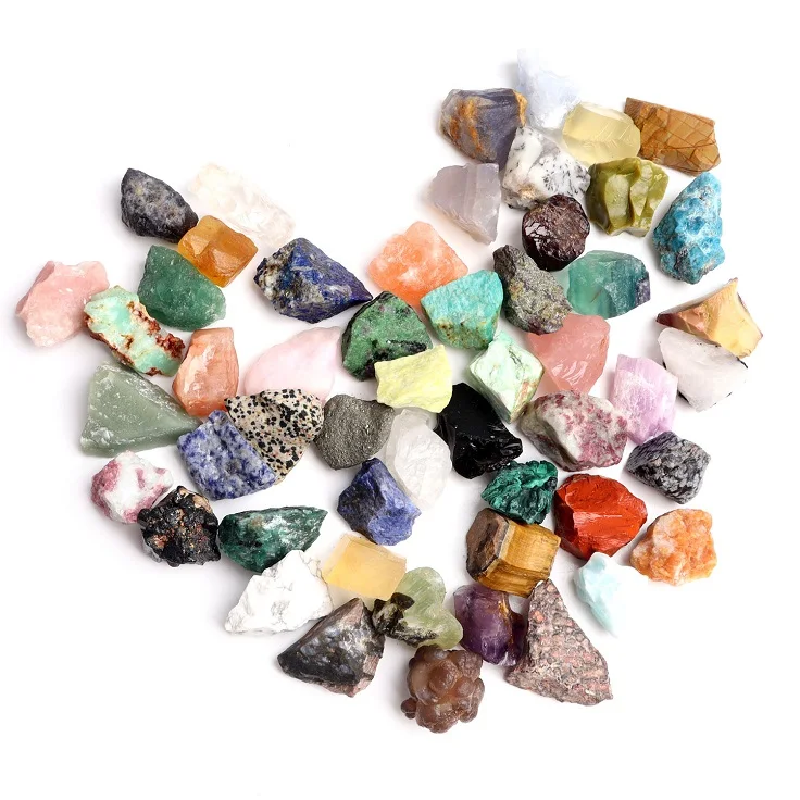 Mixed Natural Crystals Polished Carved Healing Gemstone Rough Tumbled Meditation Stones For Decoration&Gifts