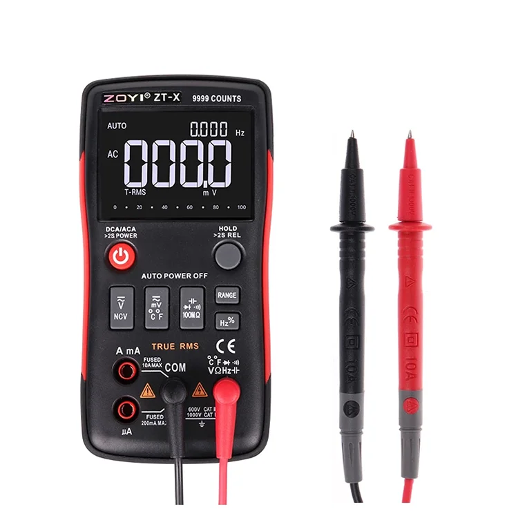 ZOYI ZTX Digital Multimeter 9999 Count Handheld Good Sales True RMS Multi Meter