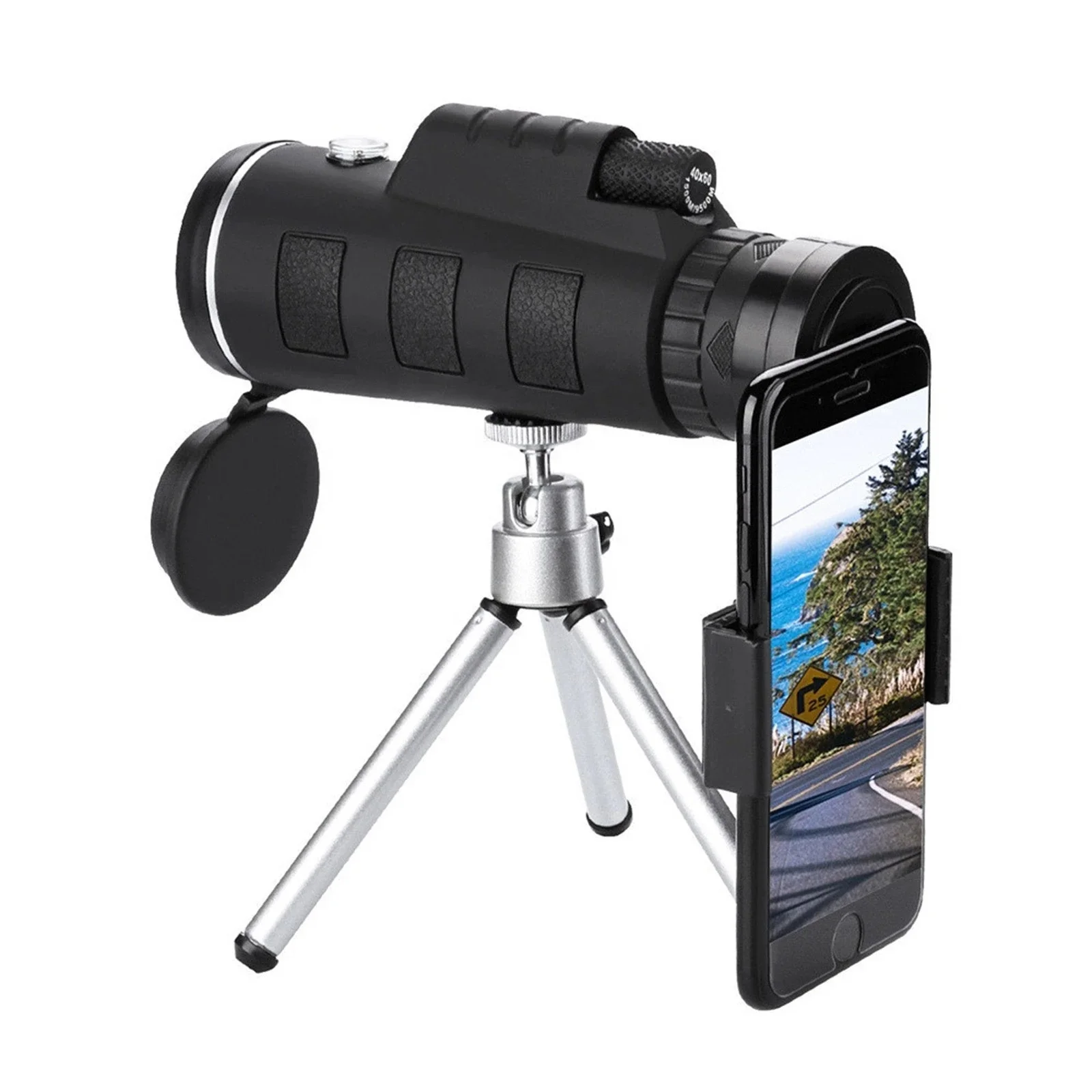 40X60 HD Professional Telescope Monocular Night Powerful Binoculars Waterproof Mini Pocket Zoom with Smartphone Hunting Camping