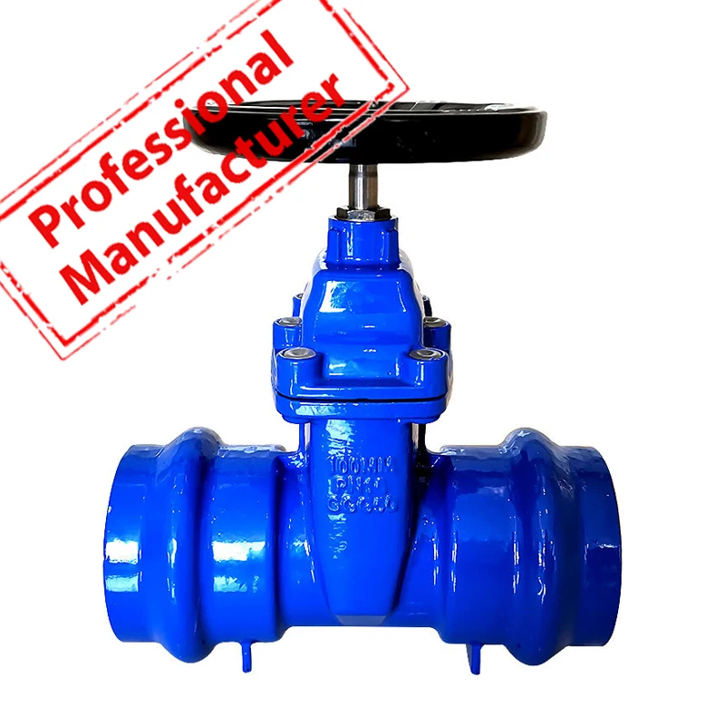 China Supplier Gate Valve Hydraulic DIN3352 F5 Nodular Cast Iron Soft Resilient Seated Socket End Handwheel Hydraulic Gate Valve