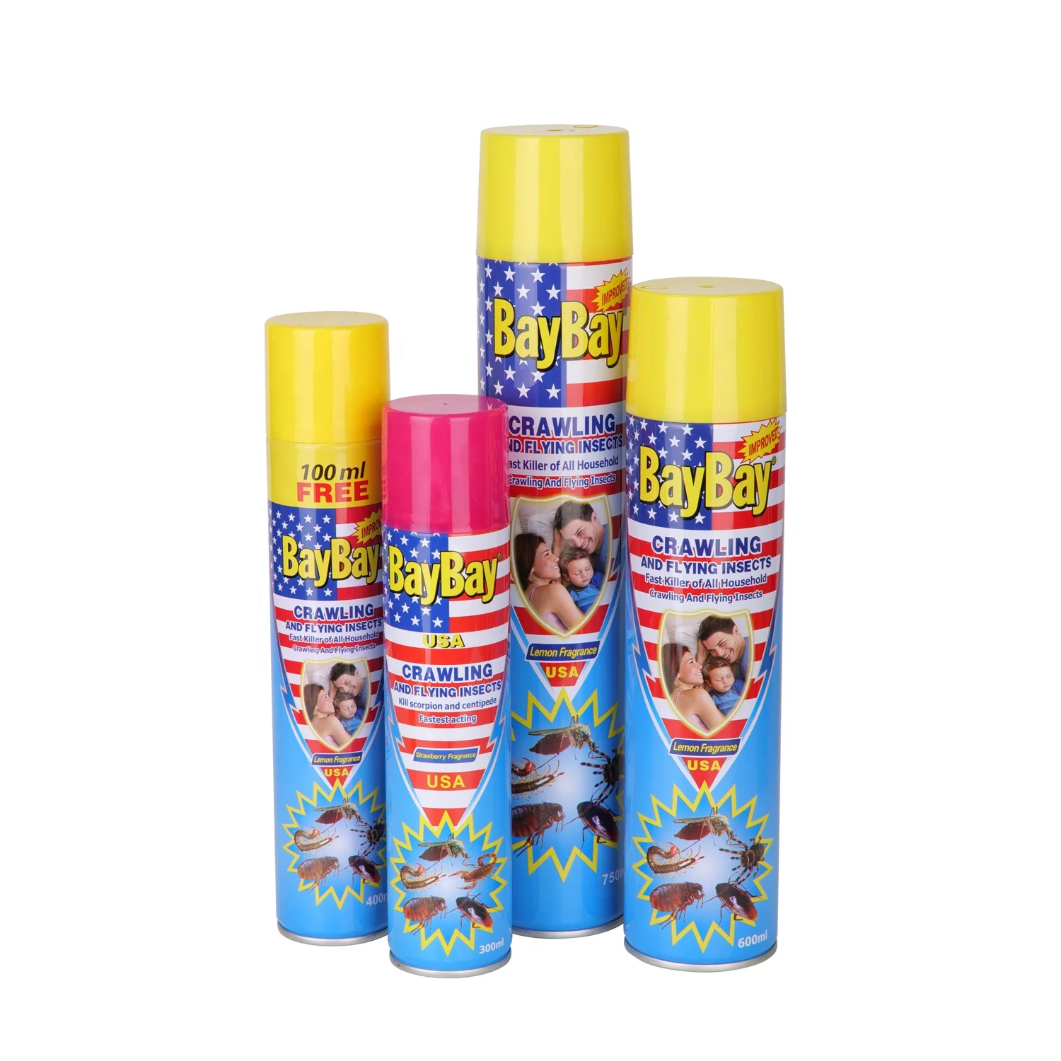 BAYBAY  Mosquito Killer Household Flower Scent Sleeping Chemical Insect Killer Aerosol Insecticide